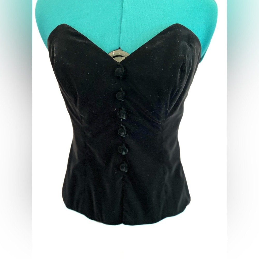 Elegant Black Strapless Top